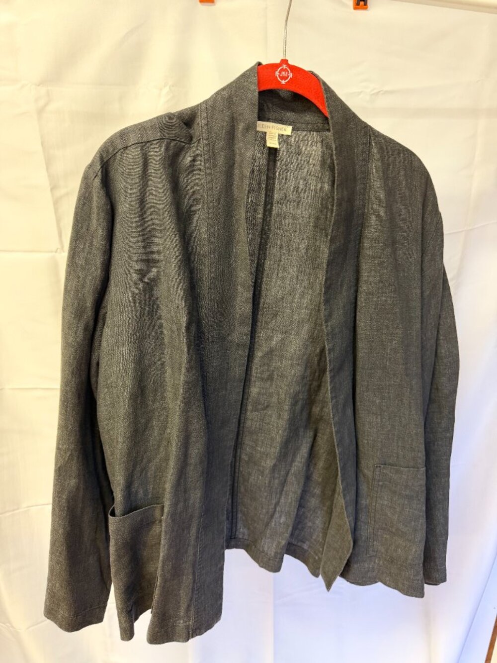 Eileen FisherOrganic Cotton Blazer Kimono Jacket Size XL EUC - Picture 3 of 8